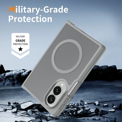 Phone Case for Samsung Galaxy Z Fold 8 Magnetic Circle Matte Hybrid Shockproof Smooth Grip Durable Camera Protection Soft Touch TPU Armor Cover
