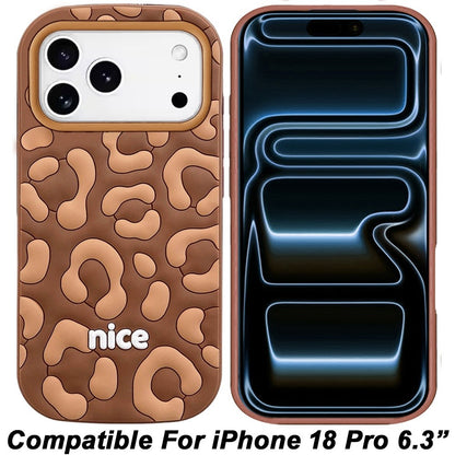 Phone Case for Apple iPhone 18 Pro Fashionable Silicone Textured Decorative Design Pattern Protective Rubber TPU Hybrid Protection Cover