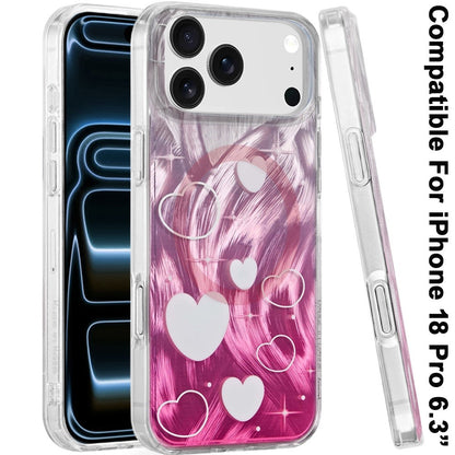 Phone Case for Apple iPhone 18 Pro/ iPhone 17 Pro Stylish Design Shockproof Magnetic Magsafe Compatible TPU IMD Print Rugged Grip Drop Protection Slim Fashion Cover