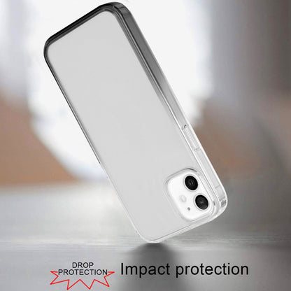 For Apple iPhone 16 Plus (6.7") Transparent Two Tone Gradiant Magnetic Space [Compatible with Magsafe] Hybrid Shockproof Protective Case Cover Smoke Black