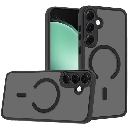 Matte Frosted Magnetic Back Hybrid Hard PC Soft TPU Camera Protection Slim Shock Absorbing Anti Fingerprint