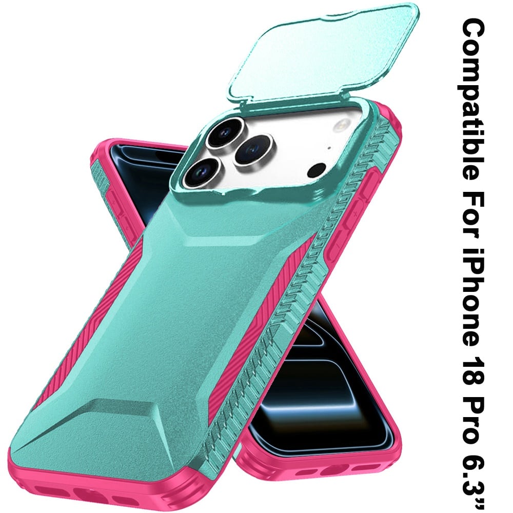 Phone Case for Apple iPhone 18 Pro Shockproof Hybrid Rugged Grip Camera Window Guard Window Protective Heavy Duty Slim Textured Design Cover