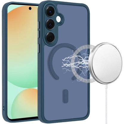 Matte Frosted Magnetic Back Hybrid Hard PC Soft TPU Camera Protection Slim Shock Absorbing Anti Fingerprint
