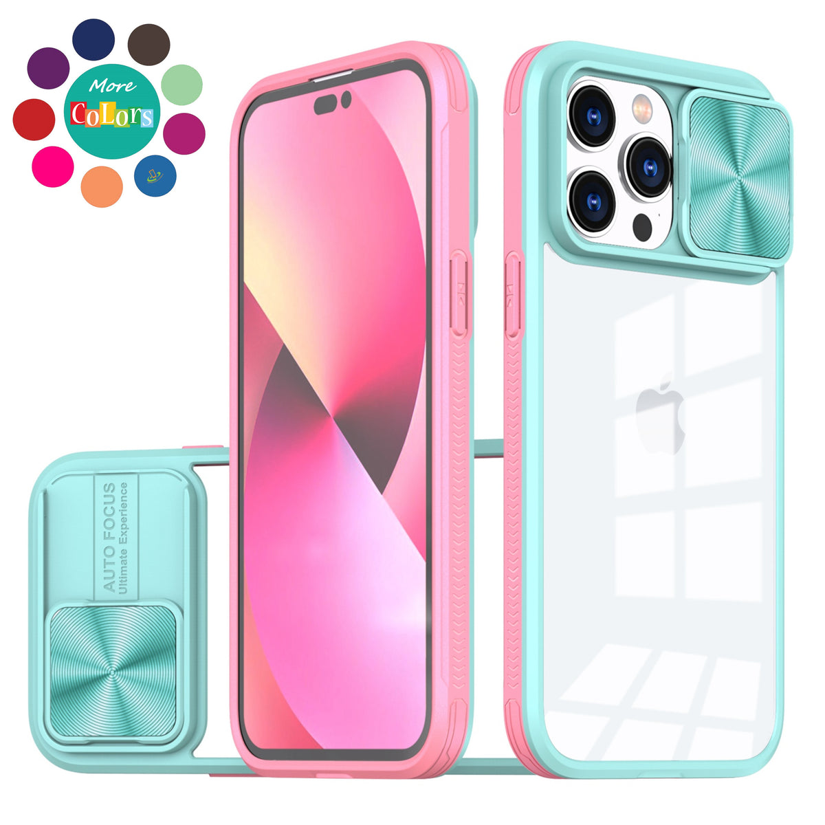 Standard for Motorola Moto G Stylus 5G 2024 Motorola Moto G Stylus 5G 2024 Hybrid Cases with Sliding Camera Cover Transparent Back Slim Shockproof Bumper TPU Protective Cover