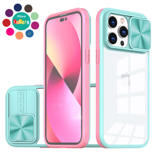 Standard for Motorola Moto G Stylus 5G 2024 Motorola Moto G Stylus 5G 2024 Hybrid Cases with Sliding Camera Cover Transparent Back Slim Shockproof Bumper TPU Protective Cover