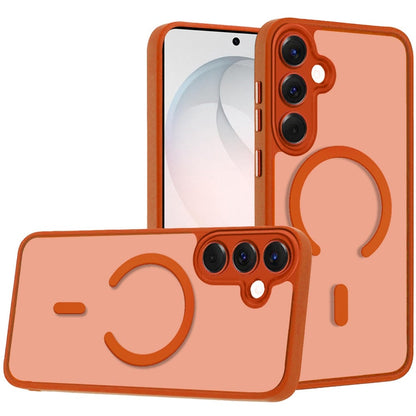 Phone Case for Samsung Galaxy S26 FE /Fan Edition Matte Frosted Magnetic Back Hybrid Hard PC Soft TPU Camera Protection Slim Shock Absorbing Anti Fingerprint Cover