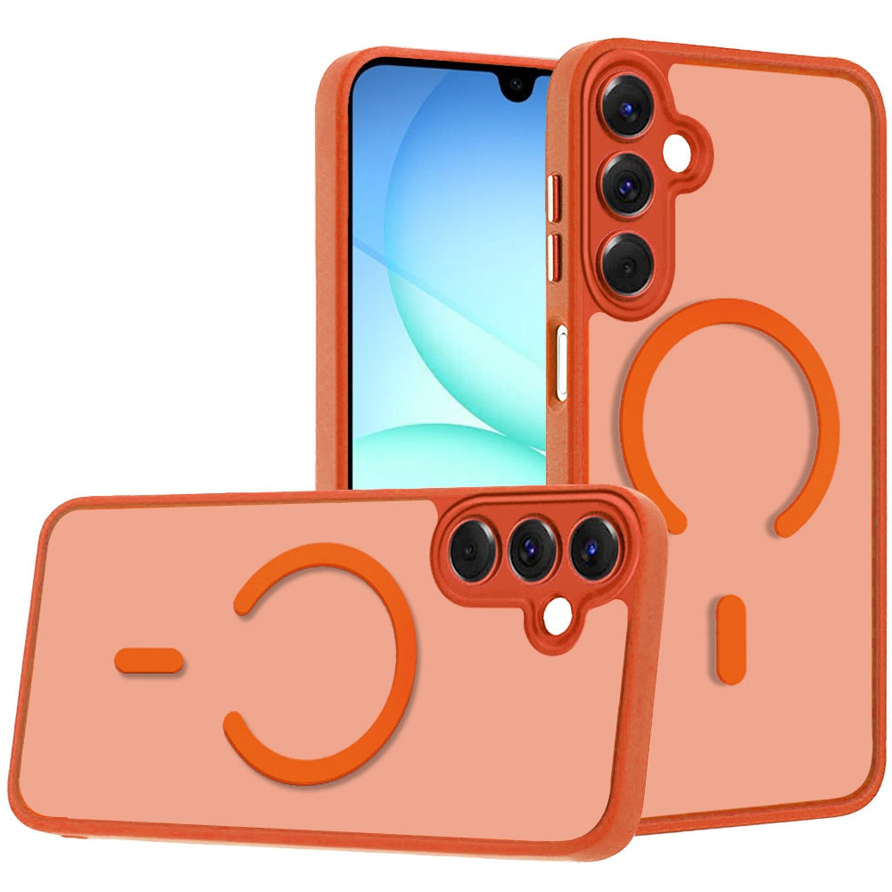 Matte Frosted Magnetic Back Hybrid Hard PC Soft TPU Camera Protection Slim Shock Absorbing Anti Fingerprint