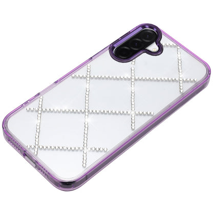Phone Case for Samsung Galaxy A27 Gem Glitter Diamond Transparent Hard TPU Hybrid Shockproof Protective Colorful Durable Anti Scratch Grip Cover