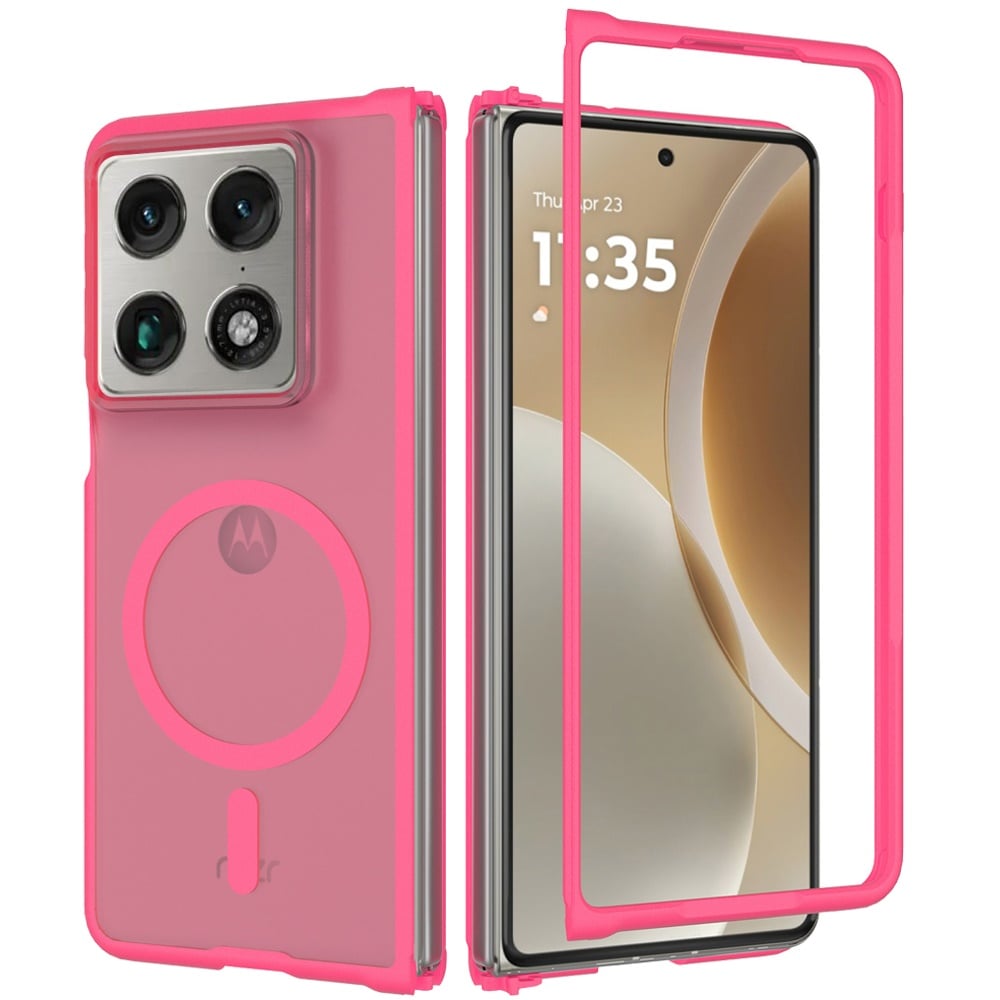 Phone Case for Motorola Razr Fold 2026 Magnetic Circle Matte Hybrid Shockproof Smooth Grip Durable Camera Protection Soft Touch TPU Armor Cover