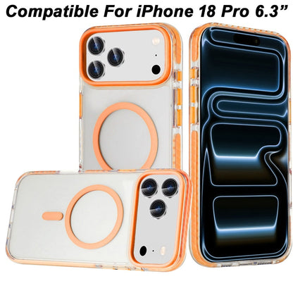 Phone Case for Apple iPhone 18 Pro MagSafe Magnetic Transparent Hybrid Shockproof Clear Color Match Durable Grip Hard TPU Slim Protective Cover