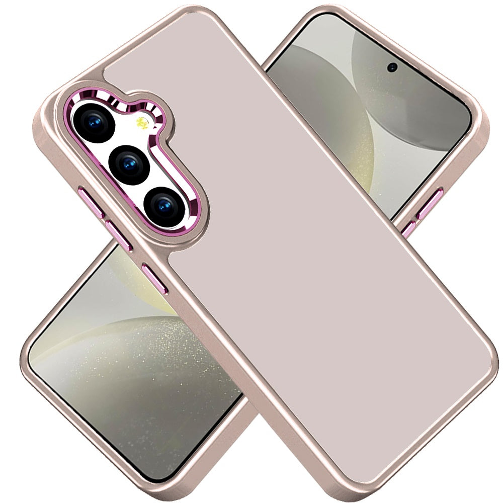For Apple iPhone 17E /16E Slim Fit Thin Hybrid,Frosted Matte Polished Acrylic Hard PC with TPU Rubber Frame Case Cover