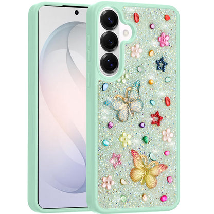 Phone Case for Samsung Galaxy S26+ / S26 Plus 3D Butterfly Diamond Bling Glitter Shockproof Stylish Protective Luxury Hybrid Sparkly Durable Grip Design Cover