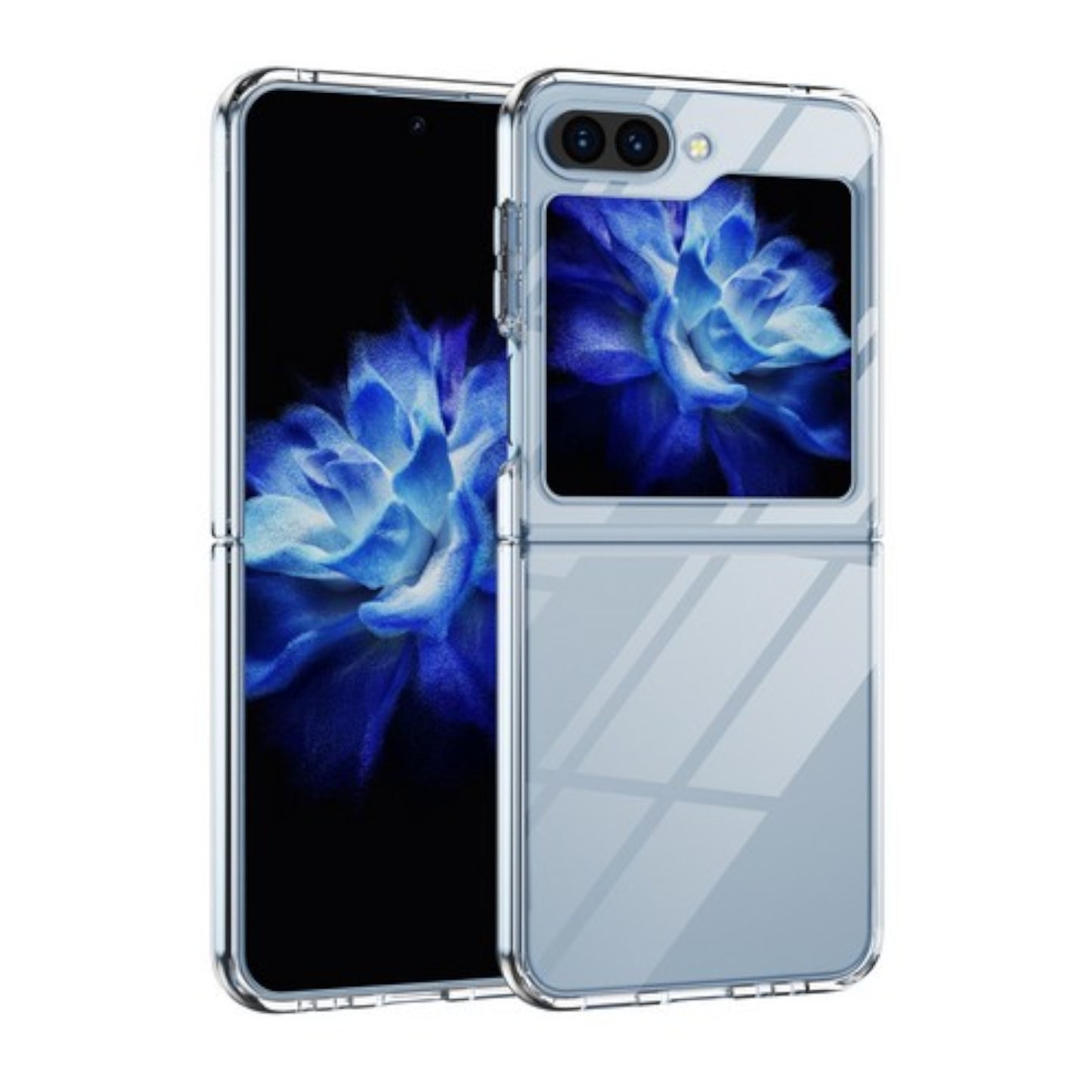 For Motorola Razr 2025 Acrylic Hybrid Clear Hard Back Cover Slim Thin Fit TPU Hard PC with Frame Bumper Protection Case Cover Transparent