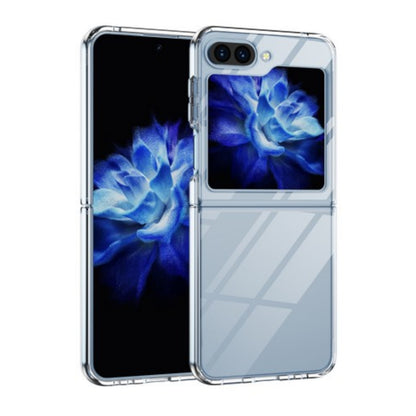 For Motorola Razr 2025 Acrylic Hybrid Clear Hard Back Cover Slim Thin Fit TPU Hard PC with Frame Bumper Protection Case Cover Transparent