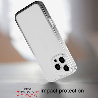For Apple iPhone 16 Pro Transparent Two Tone Gradiant Magnetic Space [Compatible with Magsafe] Hybrid Shockproof Protective Case Cover Two Tone Smoke