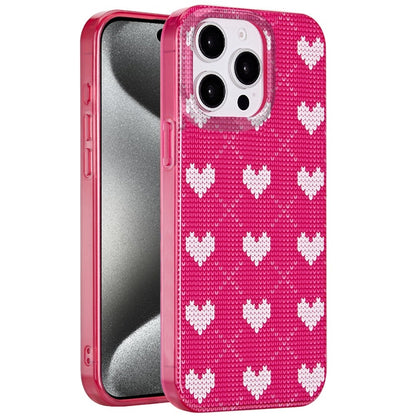 For Apple iPhone 15 Pro Max Fashion Layer Design Slim IMD TPU Protective, Shockproof Hybrid Stylish Durable Hard PC Case Cover