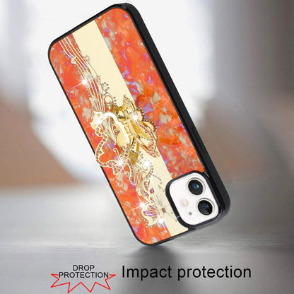 For Apple iPhone 11 Diamonds 3D Fashion Bling Sparkly Glitter Ornaments Engraving Hybrid with Ring Stand Case Cover