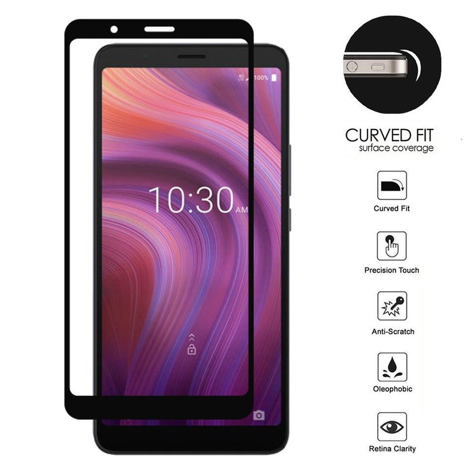 Screen Protector for Apple iPhone 18 Pro Max / 17 Pro Max Tempered Glass Screen Protector [Full Coverage] Curved Black Edged 9H Hardness Glass Screen Protector Clear Black