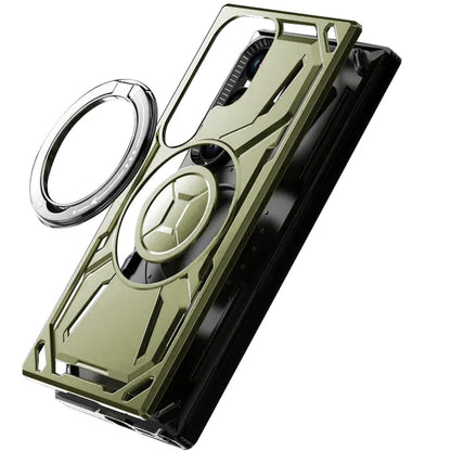 For Samsung Galaxy S23 Ultra Hybrid Magnetic Ring and 360° Rotational Kickstand with MagSafe Compatible, Military Grade Drop Protection Case Cover