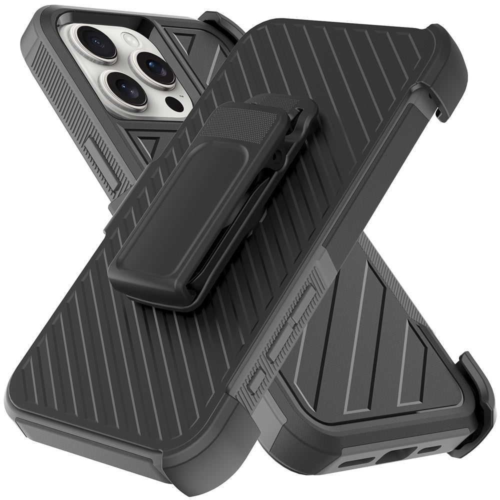 For Samsung Galaxy A36 Rugged 2in1 Armor Combo Belt Clip Holster, Non-Slip Tough Hybrid lined Shockproof Case Case Cover