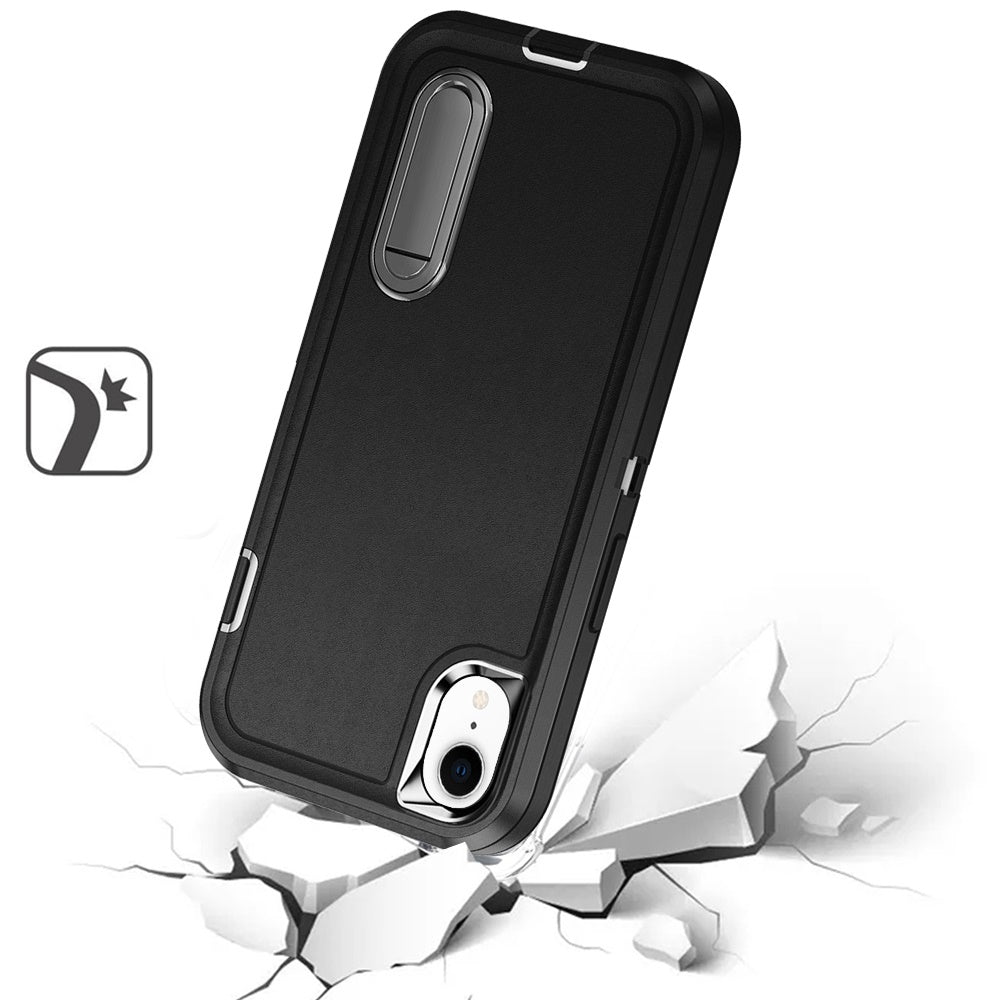 3in1 Tough Rugged Kickstand Shockproof Armor Grip Heavy Duty Drop Resistant Protective Hybrid