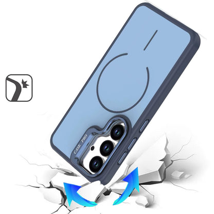 For Samsung Galaxy S26 MagSafe Compatible Matte Metallic Stand TPU Hybrid Drop Protection Camera Kickstand Case Cover