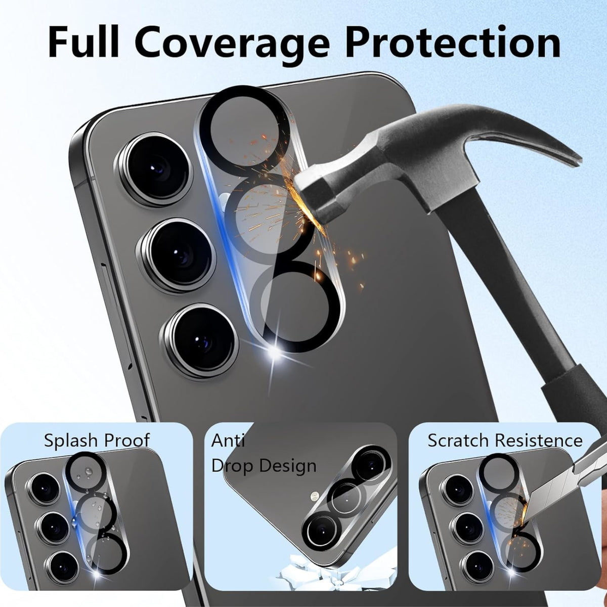 For Samsung Galaxy S21+ / S21 Plus Camera Lens Protector HD Clear Back Camera Protector Tempered Glass, Case Friendly, Ultra-Thin, Easy Installation Protector Clear