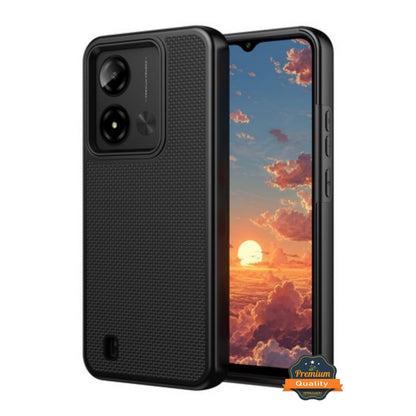Phone Case Cover for Cloud Mobile Stratus C8 Prime Dual Layer Slim & Tough Hybrid Shockproof Heavy Duty Rubber TPU Matte with Textured Rugged Shell Protection Cover