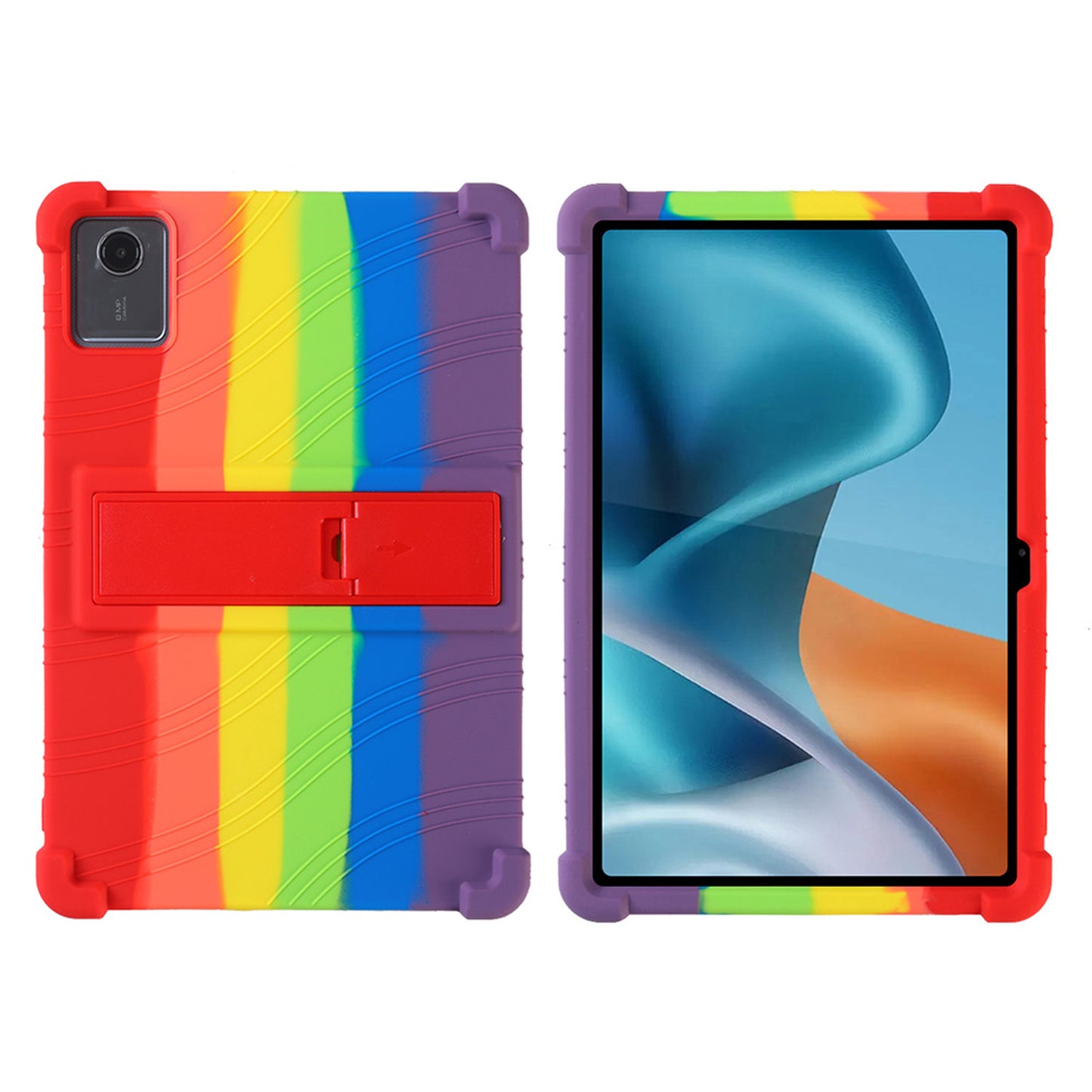 Tablet Case for Motorola Moto Pad 2026 (11") Thick Shockproof Silicone Heavy Duty Rugged Hybrid Full Body Drop Protection Detachable Stand Cover