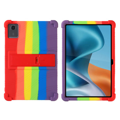 Tablet Case for Motorola Moto Pad 2026 (11") Thick Shockproof Silicone Heavy Duty Rugged Hybrid Full Body Drop Protection Detachable Stand Cover