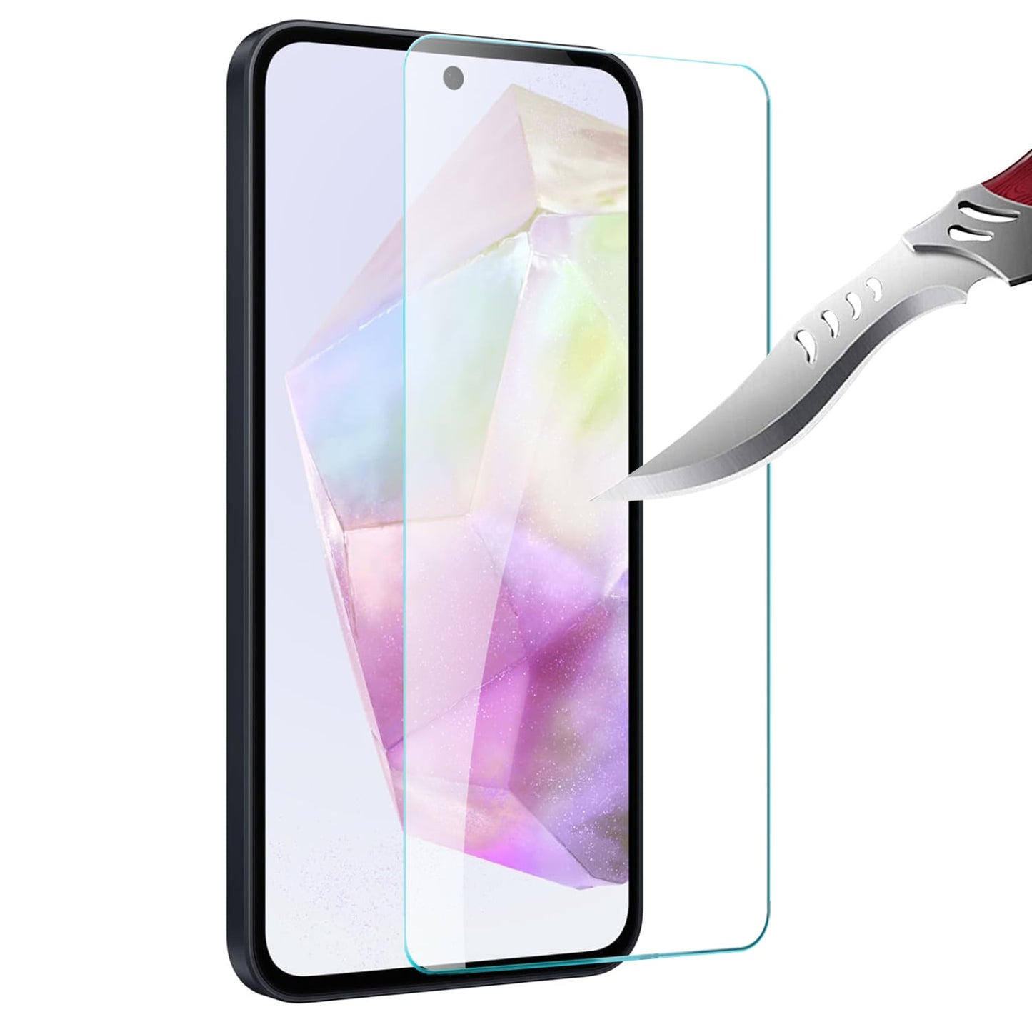 Screen Protector for Samsung Galaxy A27 Premium 9H Tempered Glass HD Clear Screen Protector Fingerprint Resistant Durable Screen Guard Clear