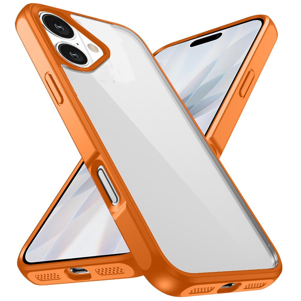 For Apple iPhone 17 Hybrid Transparent HQ Slim Shockproof Clear Protective Thick 2.0mm TPU Frame Case Cover