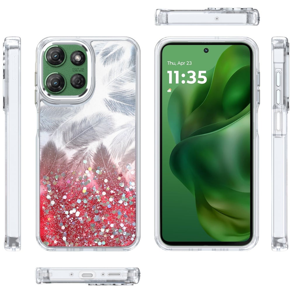 For Motorola Moto G Power 5G 2026 /2025 Fashion Epoxy Glitter Shimmer Design, Hybrid Shockproof TPU, Stylish Sparkle Slim TPU Protective Case Cover