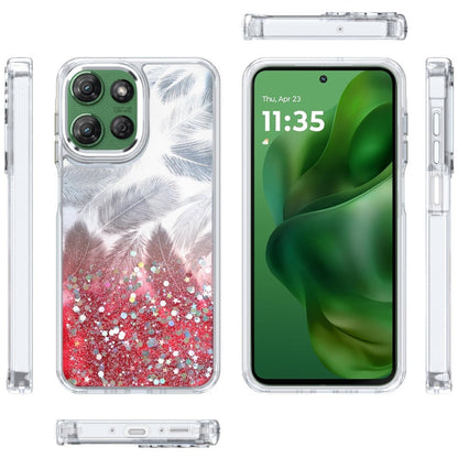 For Motorola Moto G Power 5G 2026 /2025 Fashion Epoxy Glitter Shimmer Design, Hybrid Shockproof TPU, Stylish Sparkle Slim TPU Protective Case Cover