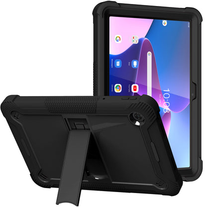For Shockproof Hybrid Case with Slide Kickstand, Tough Protection Strong Tablet Hybrid Heavy Duty Armor Black Tablet Case Cover