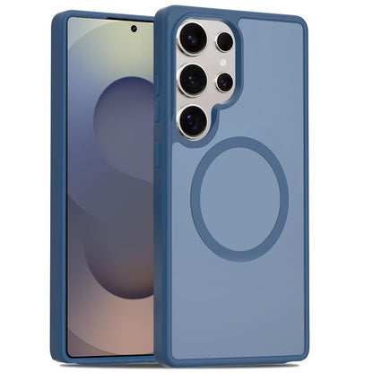 For Samsung Galaxy S25 Ultra MagSafe Compatible Case Hybrid Soft TPU Bumper Hard Translucent Matte Back Slim Shockproof Case Cover