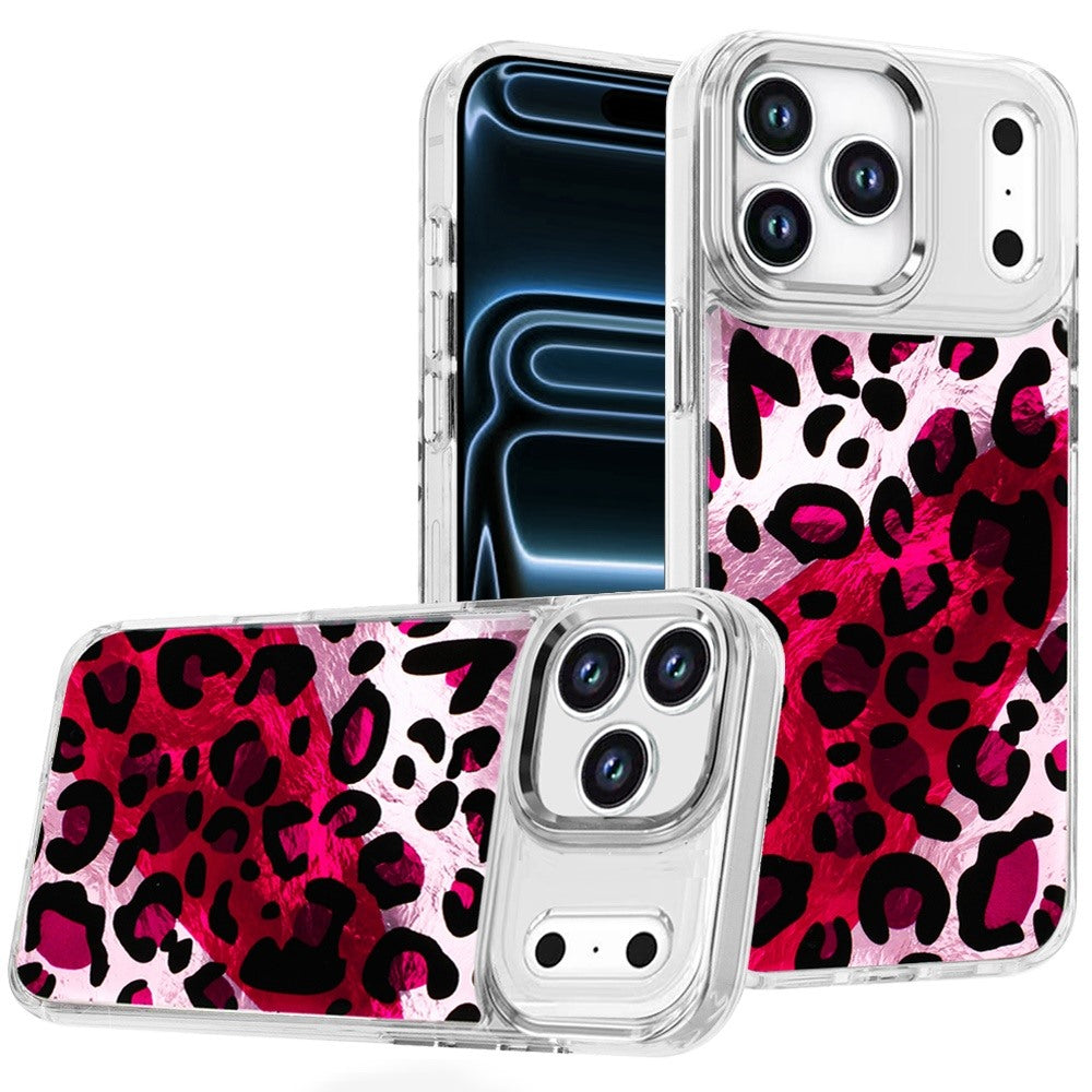Phone Case for Apple iPhone 18 Pro Max Luxury Glitter Epoxy Design Chrome Metallic Edge Shockproof Protective Stylish Fashion Durable Slim Premium Finish Cover