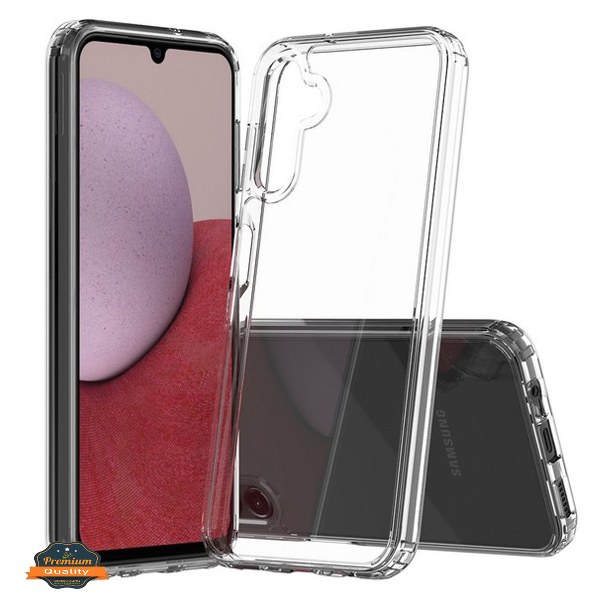 For Samsung Galaxy A37 5G Crystal HD Clear Back Hybrid Case TPU Bumper Frame Slim Shockproof Hard Defender Case Cover Clear