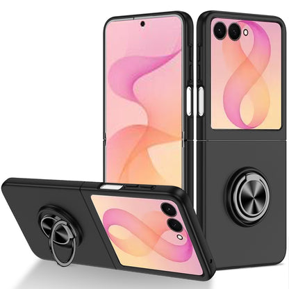 Phone Case for Samsung Galaxy Z Flip 8 Invisible Ring Stand Shockproof Anti Slip Durable Grip Protective Hybrid Slim Fit Magnetic Car Mount Holder Cover