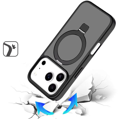 Magnetic Ring Stand Full Rotation Matte Shockproof Grip Anti Slip Durable Camera Protection Hybrid