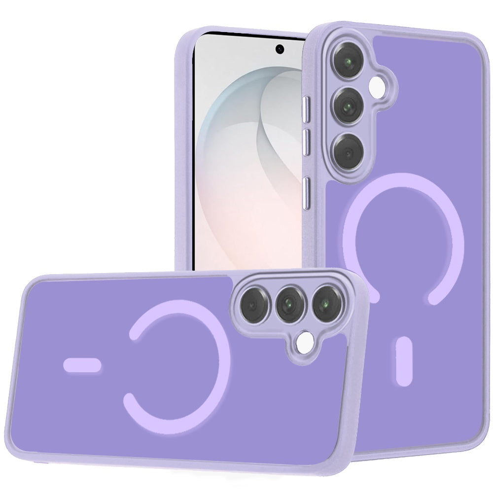 Phone Case for Samsung Galaxy S26 FE /Fan Edition Matte Frosted Magnetic Back Hybrid Hard PC Soft TPU Camera Protection Slim Shock Absorbing Anti Fingerprint Cover