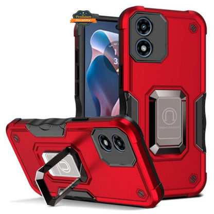 For Samsung Galaxy S25 Fan Edition /Galaxy S25 FE Heavy Duty Hybrid 2in1 Hard PC & TPU Rugged Bumper Shockproof with Magnetic Ring Kickstand Case Cover