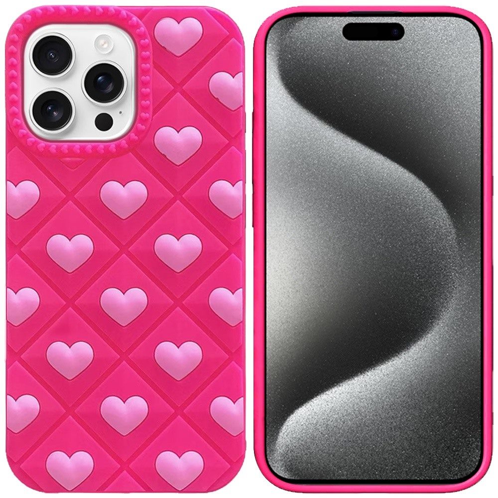 Phone Case for Apple iPhone 15 Pro Max Fashionable Silicone Textured Decorative Design Pattern Protective Rubber TPU Hybrid Protection Cover