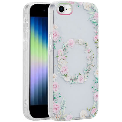 For Apple iPhone SE 3 (2022) SE/8/7 Fashion Layer Design Slim IMD TPU Protective, Shockproof Hybrid Stylish Durable Hard PC Case Cover