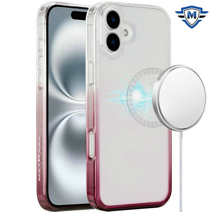 For Apple iPhone 16 Pro Max (6.9") Premium Gradiant Space Two Tone Hybrid TPU Magnetic [Compatible with Magsafe] Shockproof Case Cover