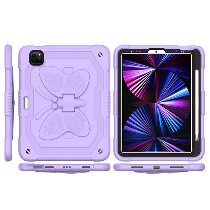 Tablet Case for iPad (A16) 11th /10th Gen 2025/2022 (10.9") Shockproof Rugged Heavy Duty Kickstand Hybrid Armor Anti Slip Impact Resistant Durable Protective Grip Stand Cover Purple