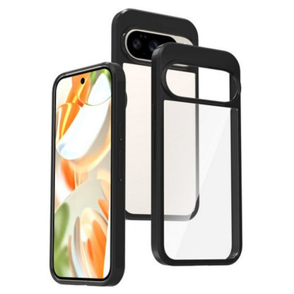For Samsung Galaxy A17 5G Crystal HD Clear Back Hybrid Case TPU Bumper Frame Slim Shockproof Hard Defender Case Cover Black