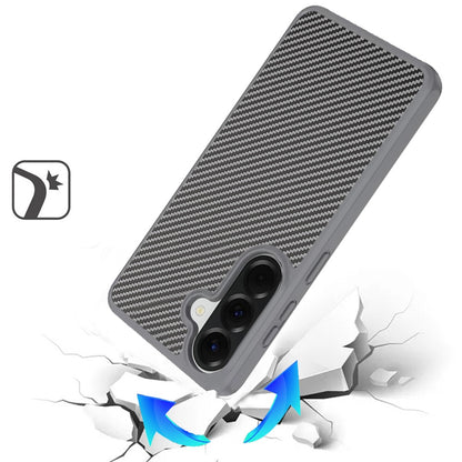 Phone Case for Samsung Galaxy A57 Magnetic Carbon Fiber Hybrid 2.0mm Rugged Compatible with MagSafe Shockproof Durable Protective Grip Cover