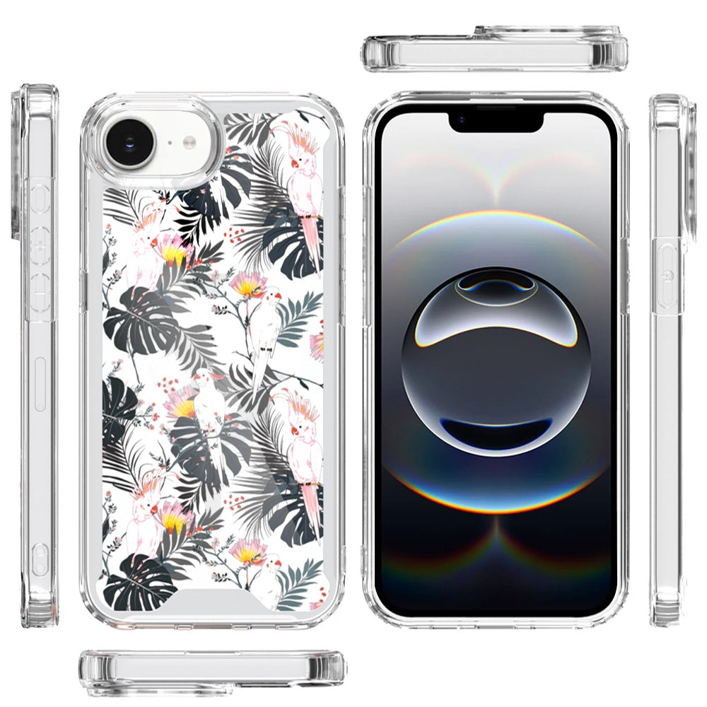 For Apple iPhone 17E /16E Beautiful TPU Design, Slim Shockproof Soft Cover for Women and Girls, Stylish Protective Case Cover