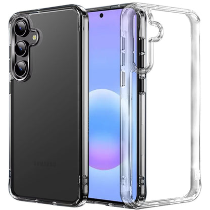 Phone Case for Samsung Galaxy A57 Crystal Transparent Thick 2.0mm Shockproof Chrome Button Durable Grip Camera Protection Hybrid Design Cover Clear